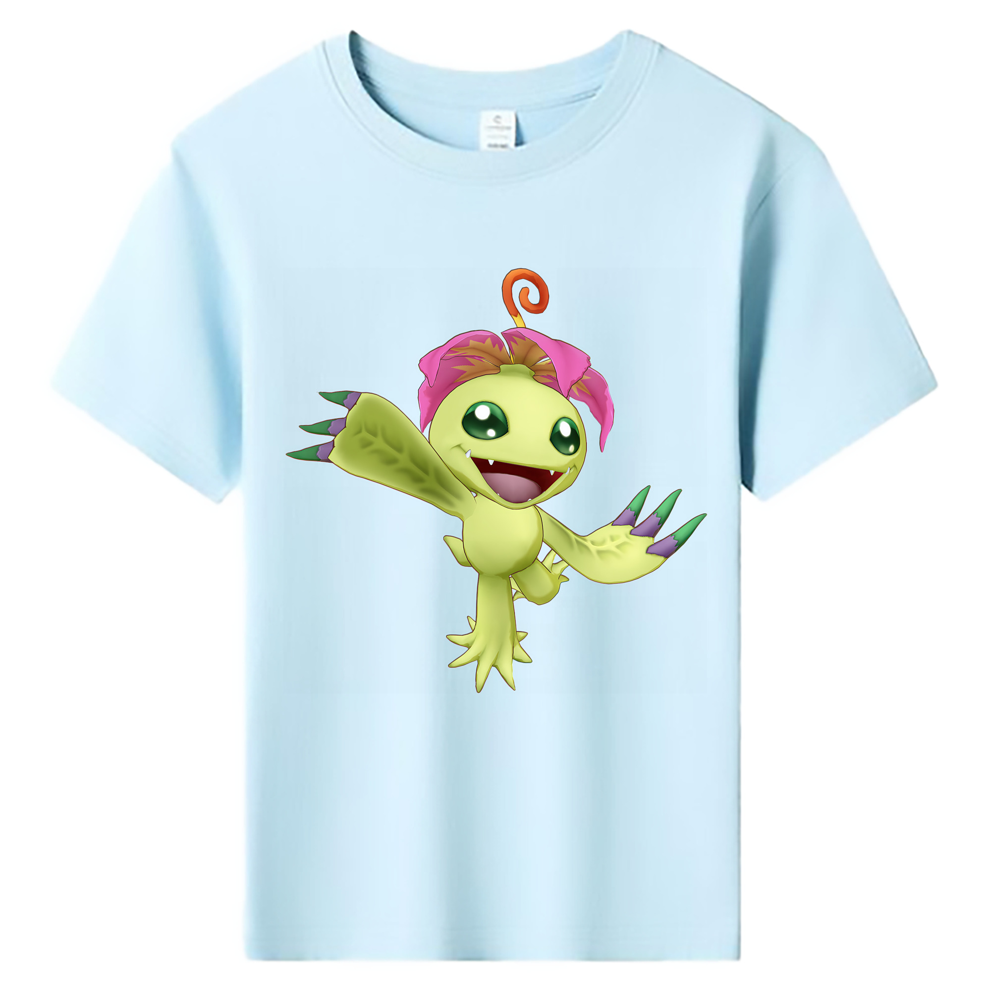 （画像用） Digimon デジタルモンスター/デジモン 綿100％キッズTシャツ（フロントプリント）